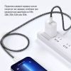 Дата кабель USB-C to USB-C 1.0m 60W 3.0А black ColorWay (CW-CBPDCC061-BK) зображення 9