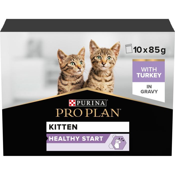 Влажный корм для кошек Purina Pro Plan Kitten Healthy Start Для котят С индейкой 10 х 85 г (7613034767646) изображение 2
