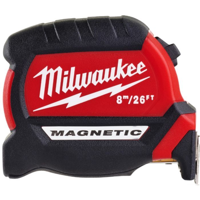 Рулетка Milwaukee магнитная GEN III 8м(26ft)/27мм (4932464603)