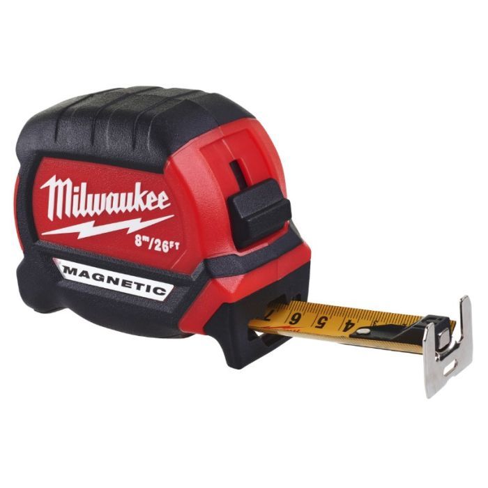 Рулетка Milwaukee магнитная GEN III 8м(26ft)/27мм (4932464603) изображение 2