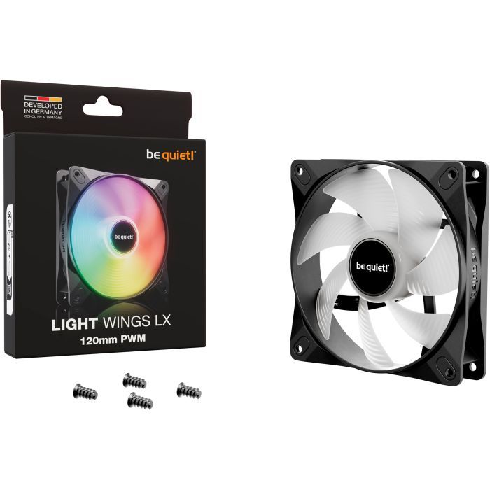 Кулер для корпуса Be quiet! LIGHT WINGS LX 120mm PWM (BL120) изображение 5