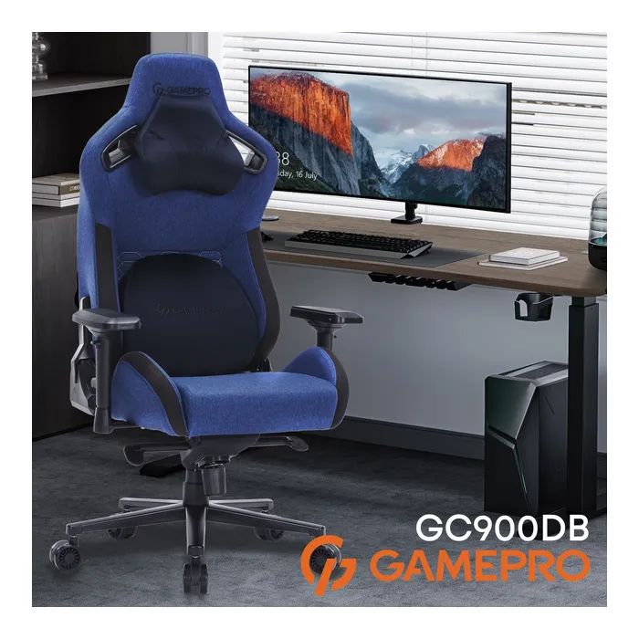 Кресло игровое GamePro GC900DG Size XL Fabric Dark Grey (GC900DG) изображение 6