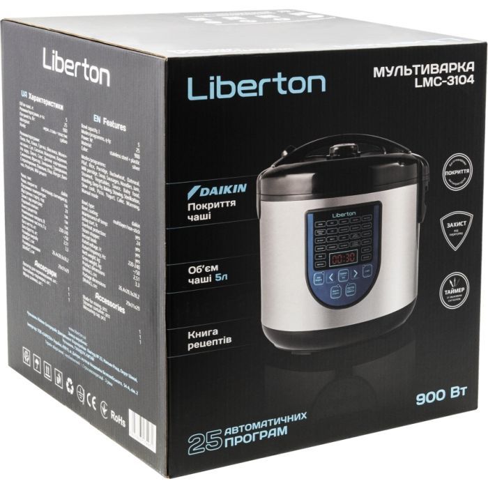 Мультиварка Liberton LMC-3104 изображение 10