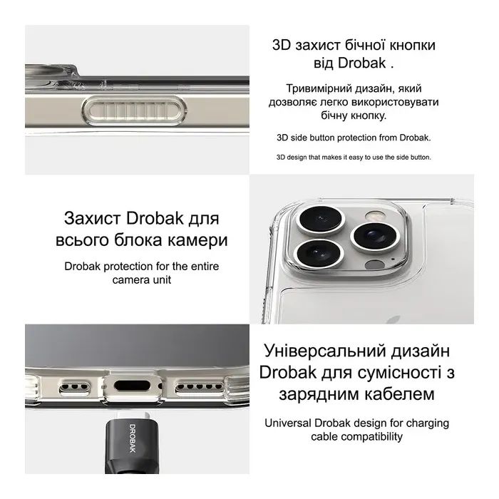 Чехол для мобильного телефона Drobak Acrylic Case with Airbag для Apple iPhone 15 (949405) изображение 7
