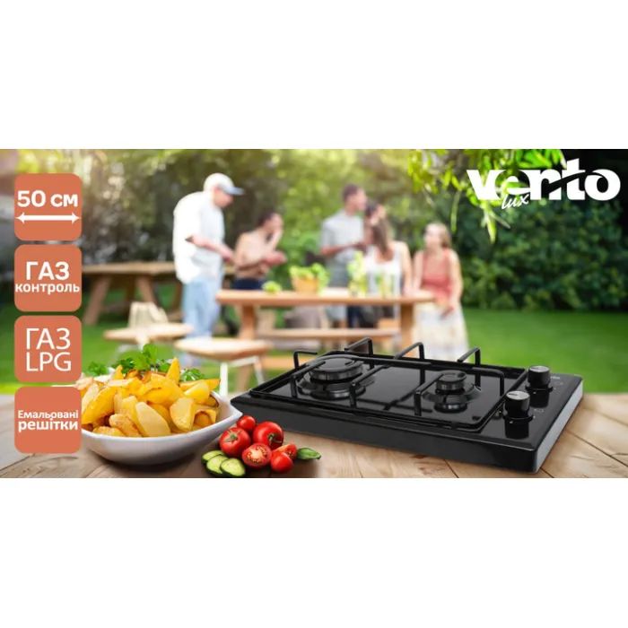 Настільна плита Ventolux HGT 620 ES (BK) зображення 8