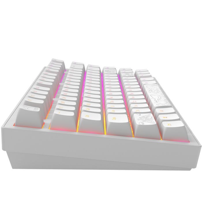 Клавіатура Dark Project ALU81 Terra Nostra PBT RGB Mech G3MS Moonstone White (DPKB_NOSTRA_81_ANSI_WHITE_UA) зображення 7