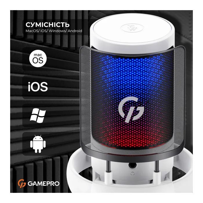 Мікрофон GamePro UGM105W White (UGM105W) зображення 6