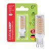 Лампочка Eurolamp LED G9 6W 600Lm 3000K (LED-G9-0630(220)) изображение 2