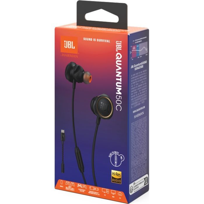 Навушники JBL Quantum 50С Black (JBLQTUM50CBLK) зображення 7