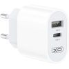 Зарядний пристрій XO L97 (1Type-C/1USB/2.4A) + USB - MicroUSB White (XO-L97-MC) зображення 3