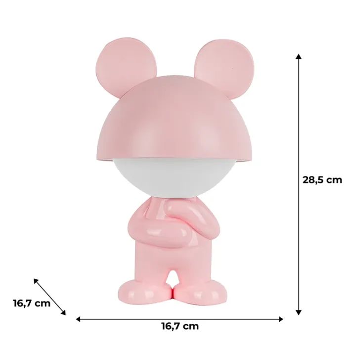 Нічник Kite Світильник LED з акумулятором Dreamy Mouse, рожевий (K25-315-2-2) зображення 6