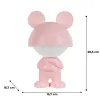 Нічник Kite Світильник LED з акумулятором Dreamy Mouse, рожевий (K25-315-2-2) зображення 6