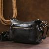 Сумка Vintage Кожаная женская Черная (20686) изображение 8