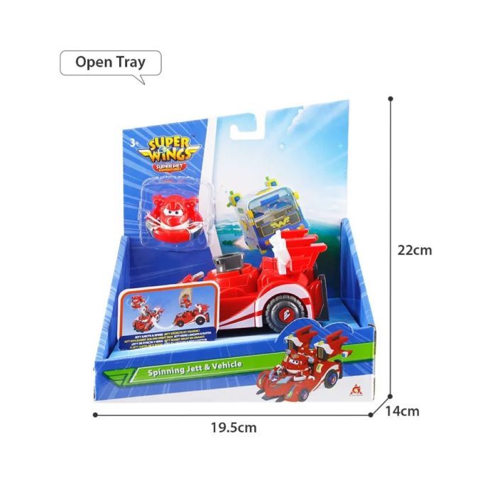 Ігровий набір Super Wings Spinning Vehicle Джетт (Jett) (EU770310) зображення 12