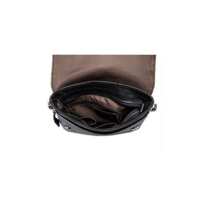 Сумка Vintage Шкіряна Чорна (14884) зображення 10