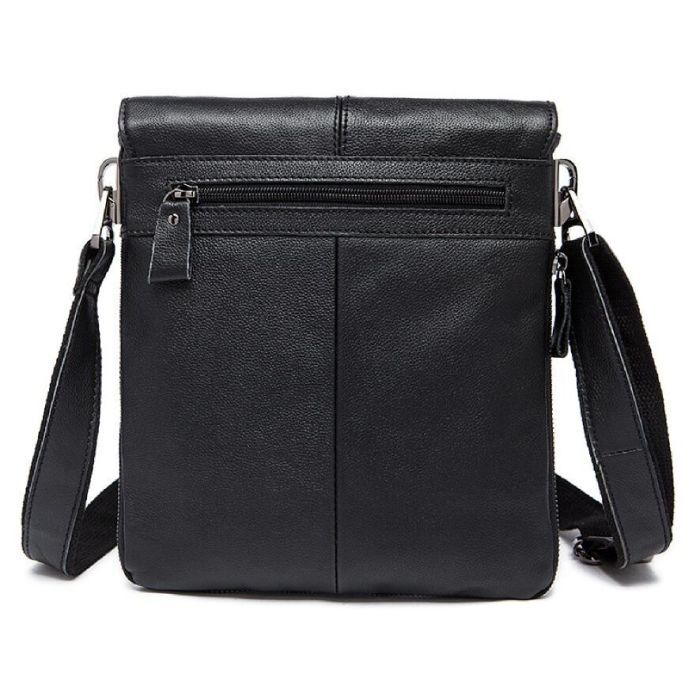 Сумка Vintage Шкіряна Чорна (14884) зображення 2