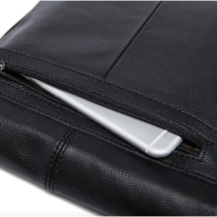 Сумка Vintage Шкіряна Чорна (14884) зображення 6