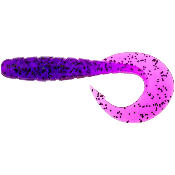 Силикон рыболовный FishUP Mighty Grub 4.5" 016 - Lox/Green&Black (4шт/уп) (1864.04.33)