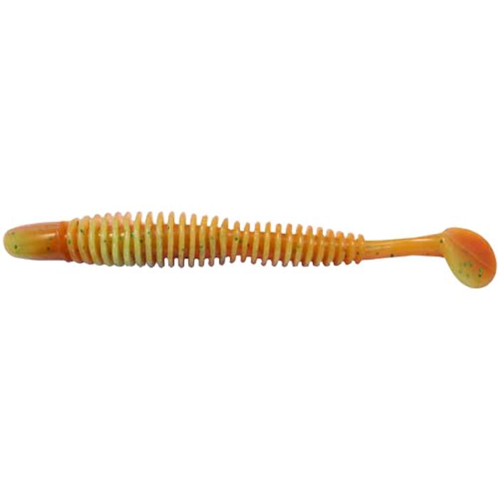 Силикон рыболовный Reins Bubbling Shad 4" 308 Marble Chart Orange (6 шт/уп.) (1552.02.75)