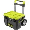 Ящик для инструментов Ryobi модульный Link RSL201, на колесиках, телескопическая рукоятка, 39х57х49.5см, пластик (5132006074) изображение 2