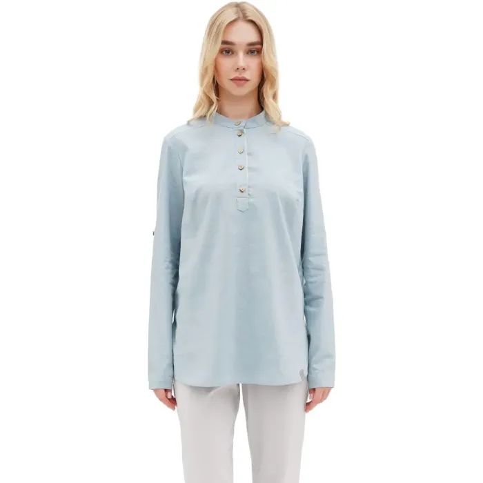 Сорочка Turbat Madeira Hemp Wmn arona blue - XL - блакитний (012.004.4946)