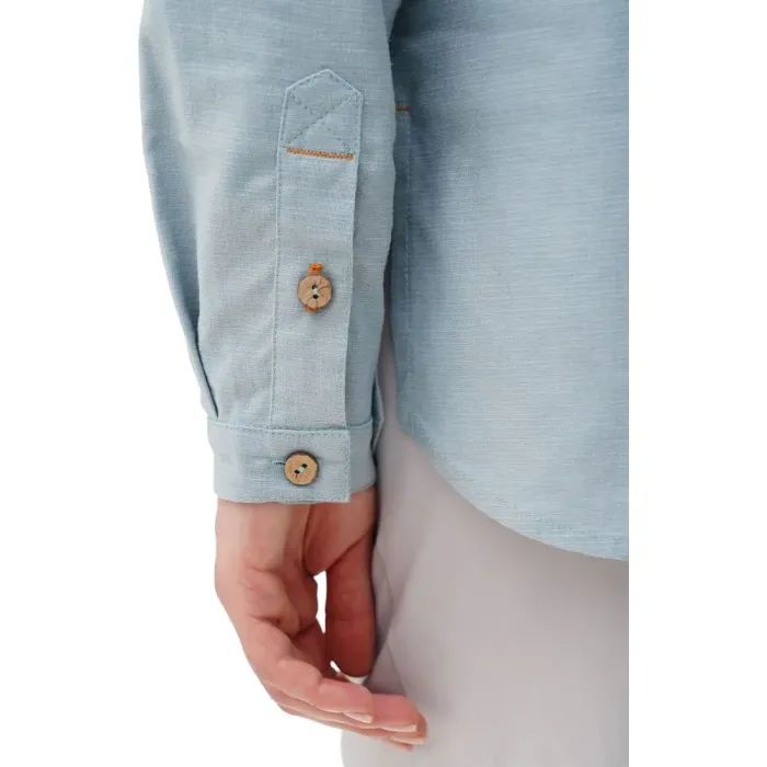 Сорочка Turbat Madeira Hemp Wmn arona blue - XL - блакитний (012.004.4946) зображення 6