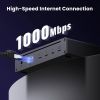 Концентратор Ugreen Thunderbolt 4 to 3xTh.4/3xUSBA 3.2/RJ45 Gigabit/140W ARevodok Max 8-in-1 U708 (25053EU) зображення 6