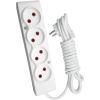 Сетевой удлинитель TECCO 3м 4 поста white (8681277841477)