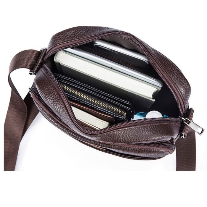 Сумка Vintage Коричнева (14744) зображення 5