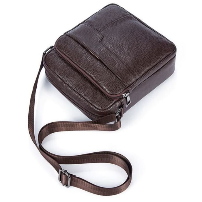 Сумка Vintage Коричнева (14744) зображення 8