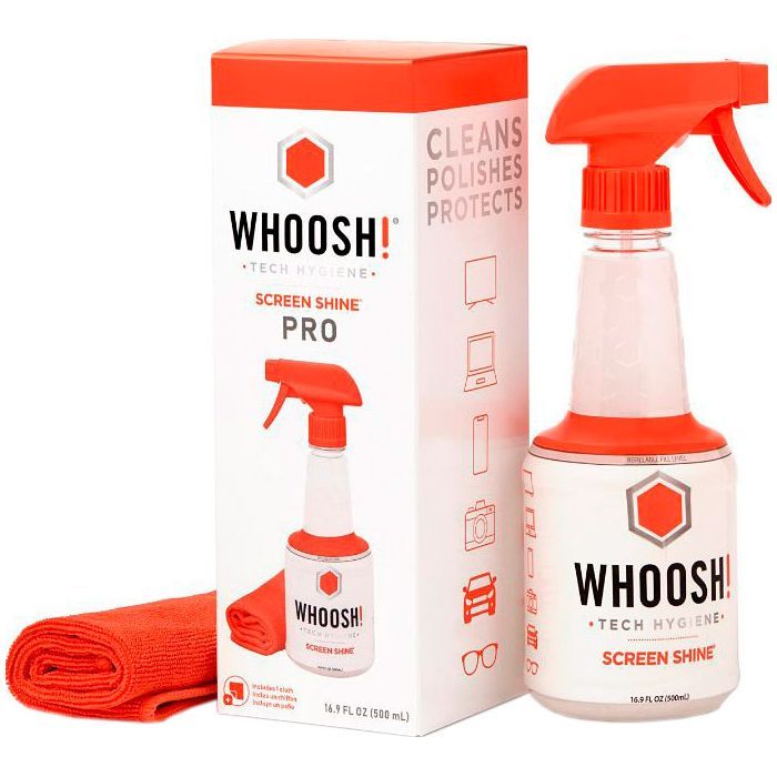 Спрей для очистки Whoosh! Screen Shine 500ml + microfiber 35cm x 35cm (1FG500WBOX) изображение 2