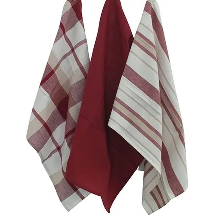 Полотенце Kela кухонный набор Pasado, красный, 65x45 см, 3 шт (15963) (00000018275) изображение 2
