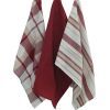 Полотенце Kela кухонный набор Pasado, красный, 65x45 см, 3 шт (15963) (00000018275) изображение 2