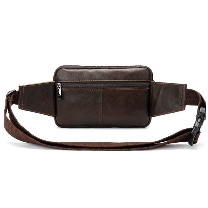 Сумка Vintage На пояс Коричневая (14727) изображение 2