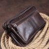 Сумка Vintage На пояс Коричневая (14727) изображение 5