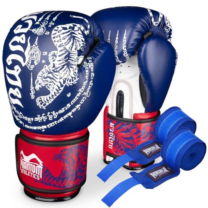 Боксерские перчатки Phantom Muay Thai Red 10 унцій (PHBG2505-10)
