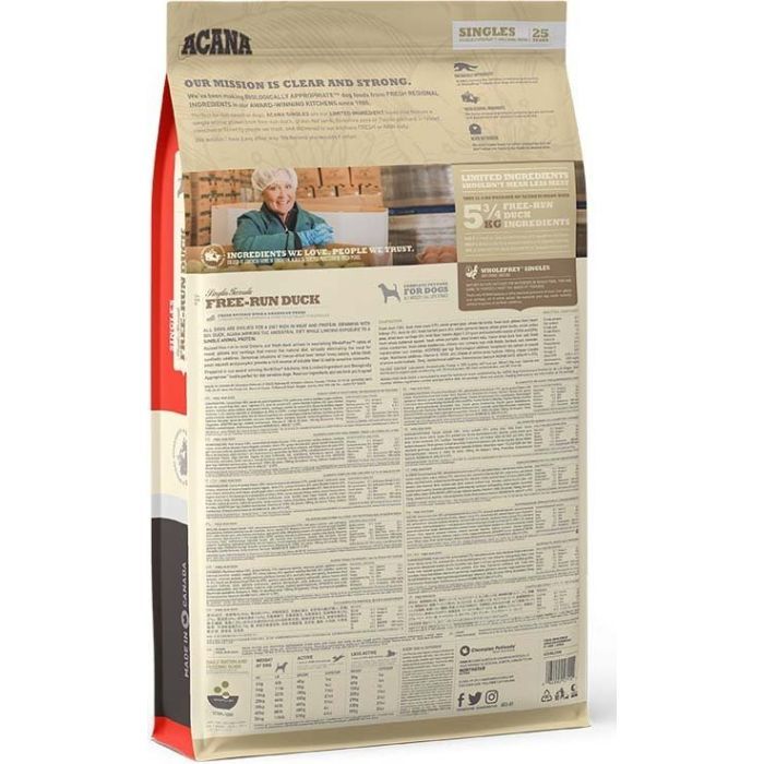 Сухой корм для собак ACANA Free-Run Duck 2 кг (0064992571207) изображение 2