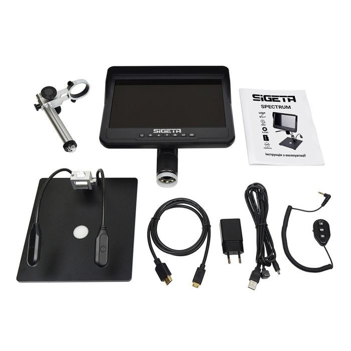 Мікроскоп Sigeta Spectrum 10x-300x 5 MP 10.1" LCD (65513) зображення 8