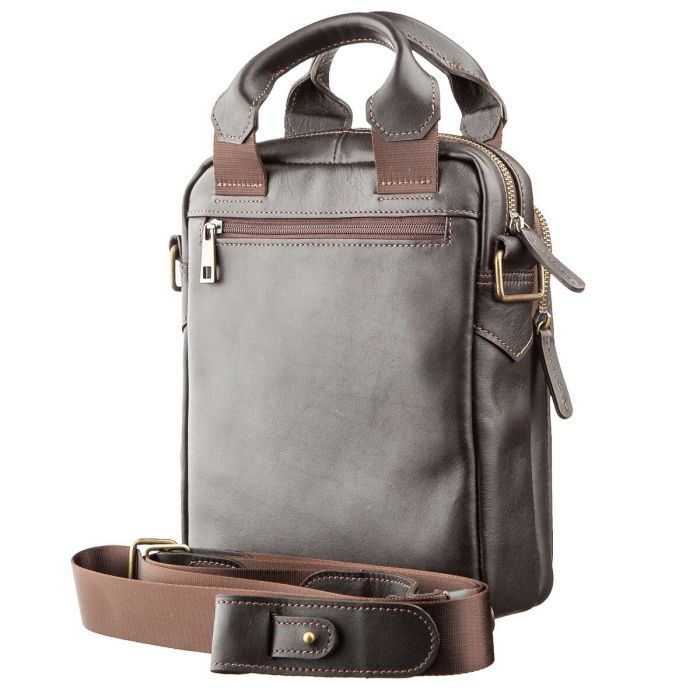 Сумка Shvigel В гладкой коже Коричневая (11183) изображение 2