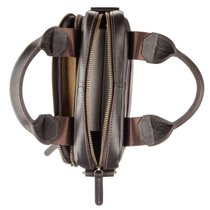 Сумка Shvigel В гладкой коже Коричневая (11183) изображение 6