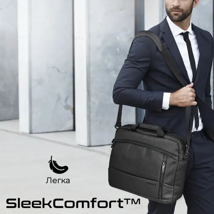 Сумка для ноутбука Promate 15.6" Satchel-MB Blue (satchel-mb.blue) изображение 4