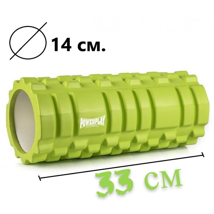 Масажний ролик PowerPlay 4025 Massage Roller 33x14см Синій (PP_4025_Blue) зображення 10