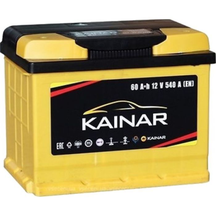 Аккумулятор автомобильный KAINAR STANDART 60Ah Ев (-/+) (550EN) (060 260)