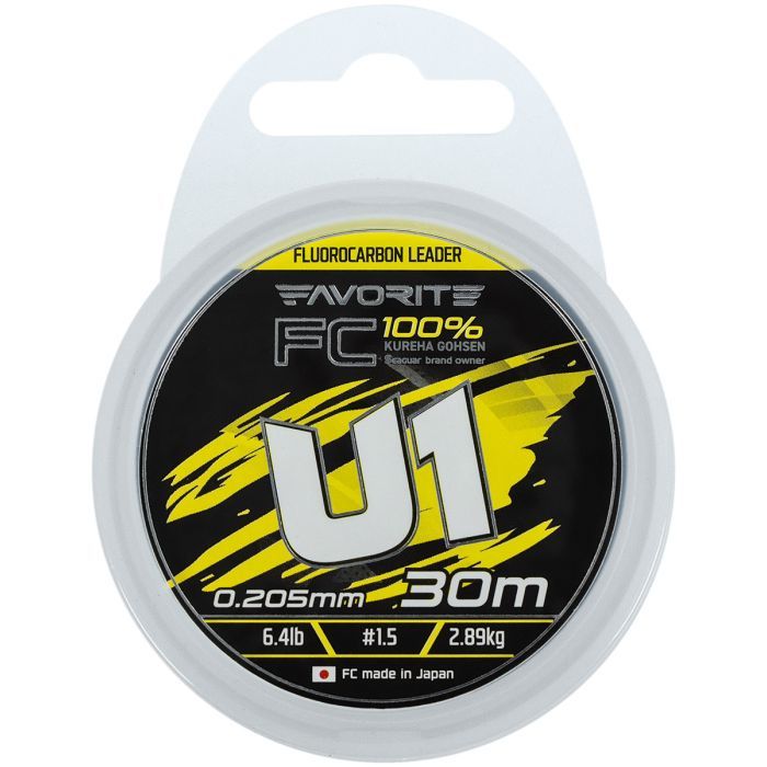 Флюорокарбон Favorite U1 FC 30m 3.0/0.285mm 13.2lb/5.97kg (1693.12.14) изображение 2