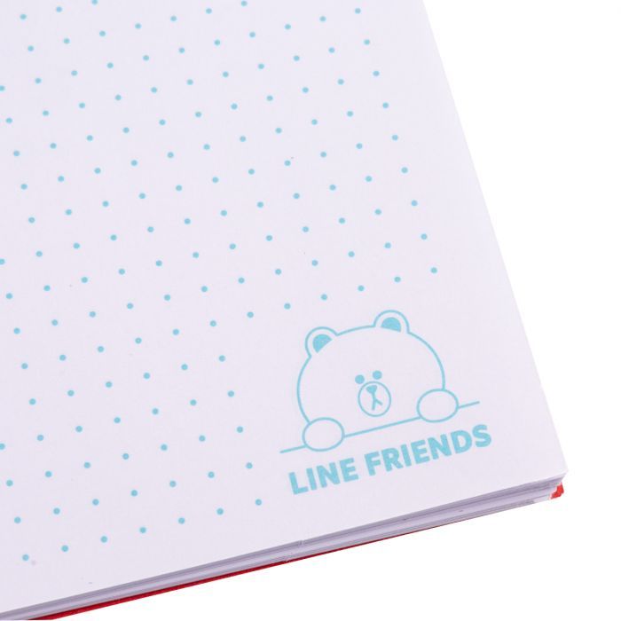 Блокнот Yes В6+ двойная спираль с пластиковым карманом Line Friends точка (151791) изображение 4