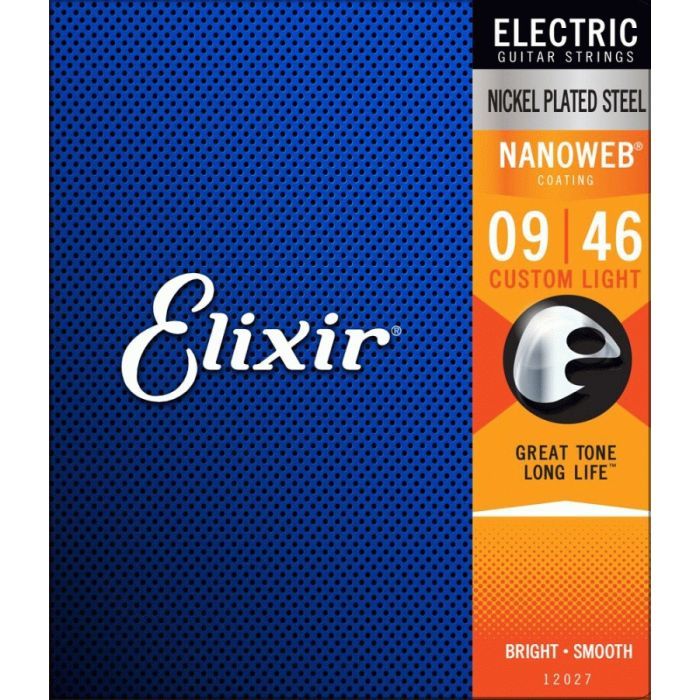 Струны для гитары Elixir 12027 Nanoweb Nickel Plated Steel Custom Light (09-46) (236047)