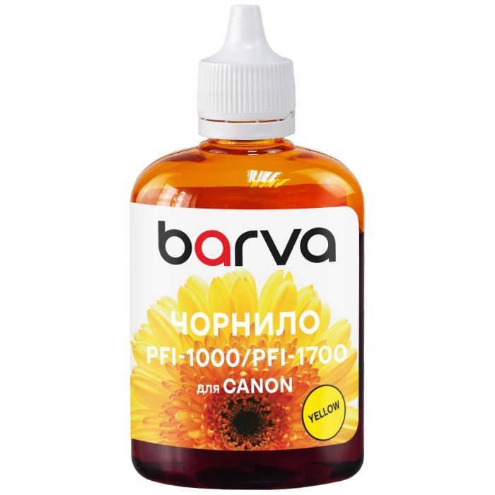 Чернила Barva Canon PFI-1000/PFI-1700 100ml Y, pigment (C1700-977)