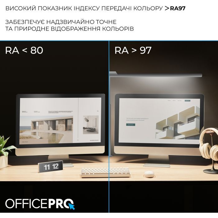Настольная лампа OfficePro LED лампа на монитор SL210W (SL210W) изображение 11