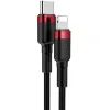 Дата кабель USB-C to Lightning 1.0m Cafule PD 20W red+black Baseus (CATLKLF-91) зображення 2