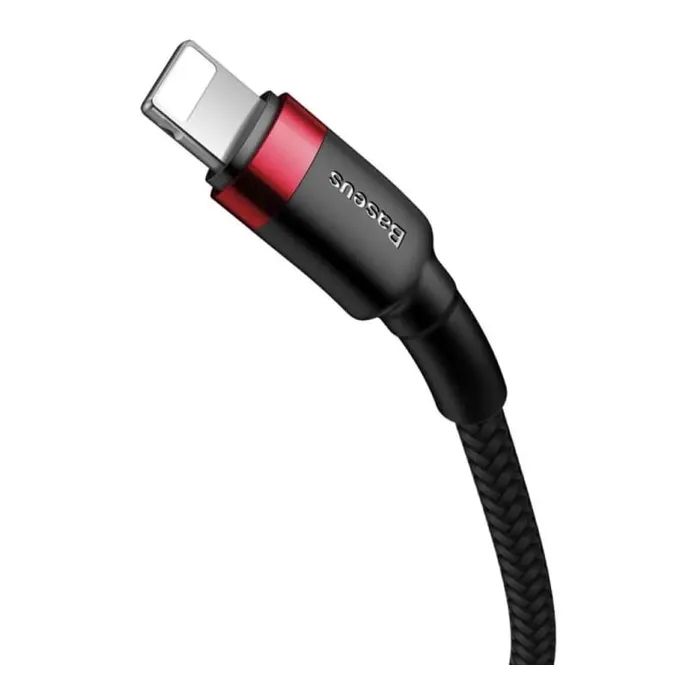 Дата кабель USB-C to Lightning 1.0m Cafule PD 20W red+black Baseus (CATLKLF-91) зображення 6